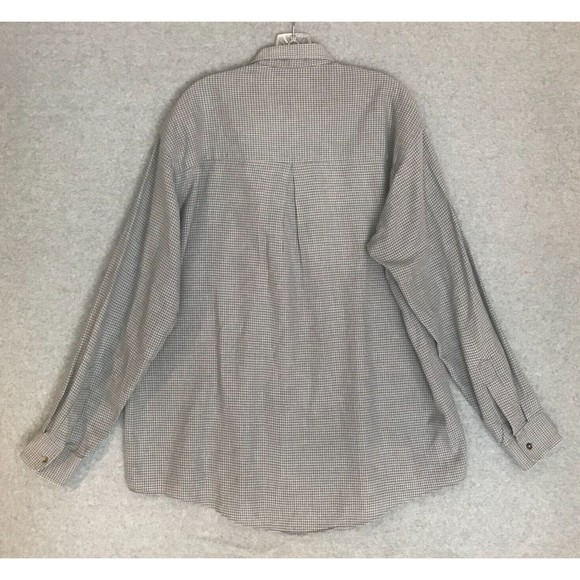 Burberry Shirt Mens Large Multicolor Check Button Up Long Sleeve Casual READ - Picture 5 of 9